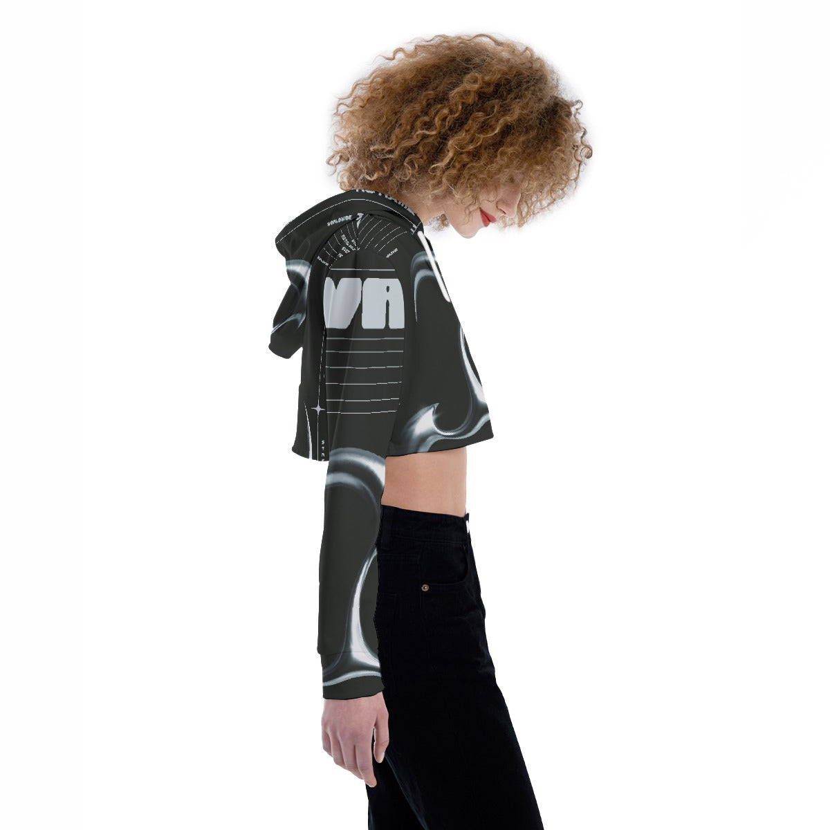 All-Over Print Women's Crop Top Hoodie