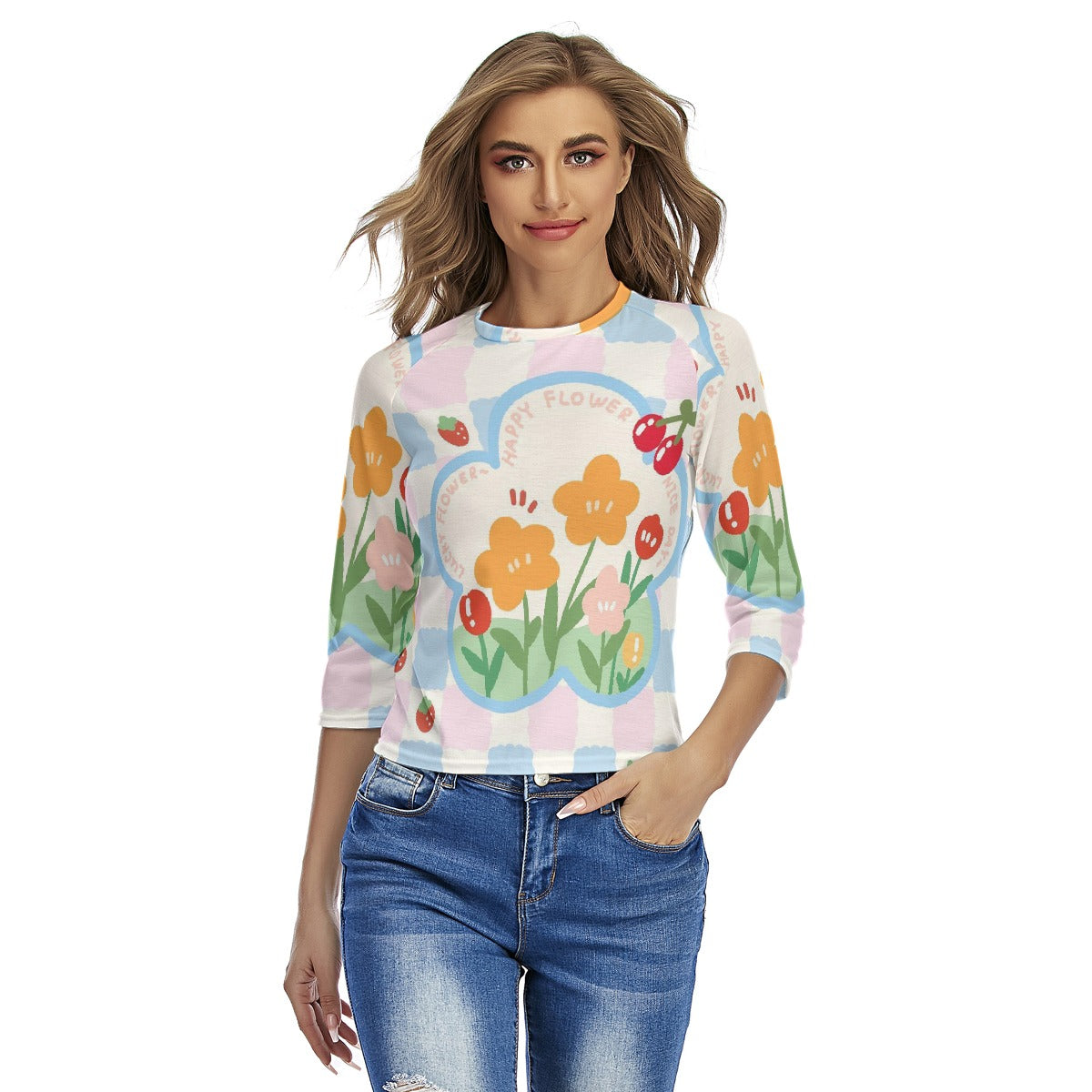 All-Over Print Women's Raglan Sleeves T-shirts