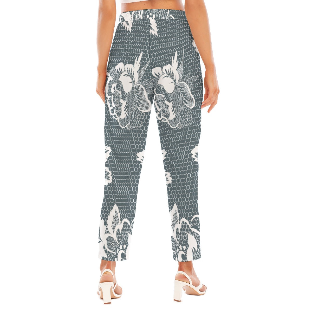 All-Over Print Women's Loose Straight-leg Pants