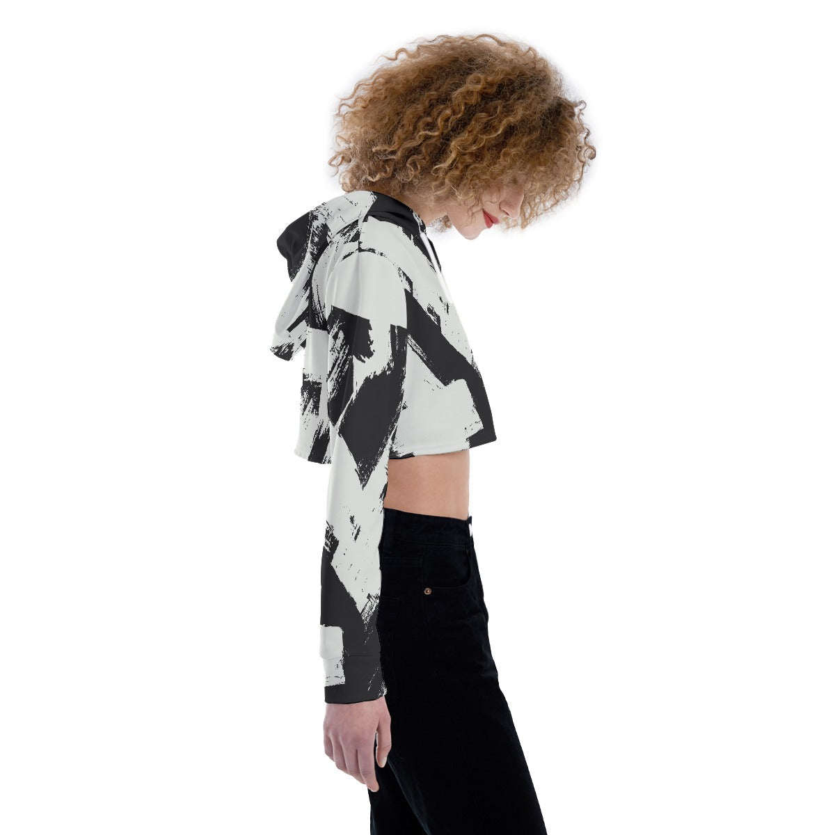 All-Over Print Women's Crop Top Hoodie