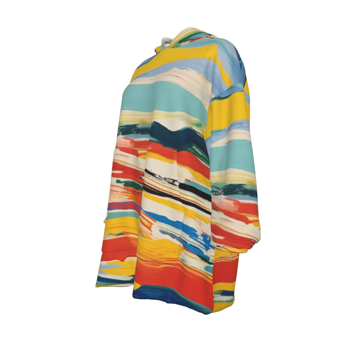 All-Over Print Women's Sherpa Fleece Hoodie Blanket