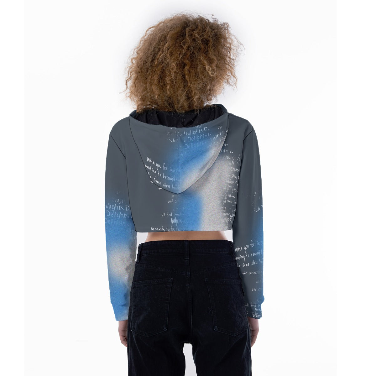 All-Over Print Women's Crop Top Hoodie