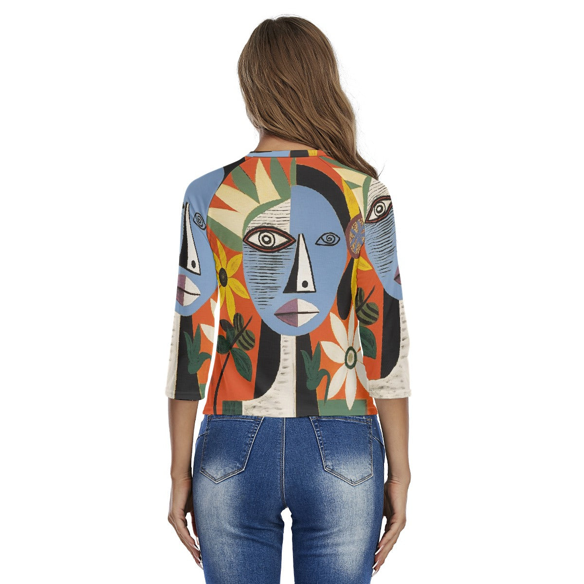 All-Over Print Women's Raglan Sleeves T-shirts