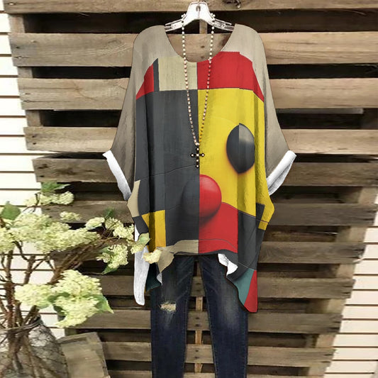 All-Over Print Women's Bat Sleeve Shirt