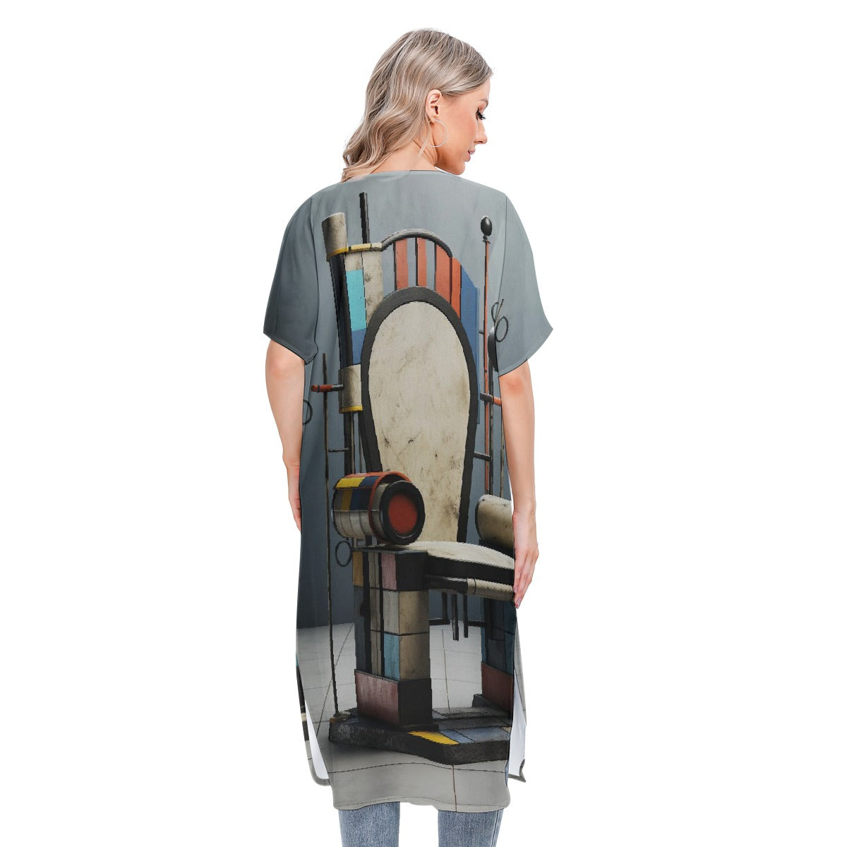 All-Over Print Women's Short Sleeve Cardigan