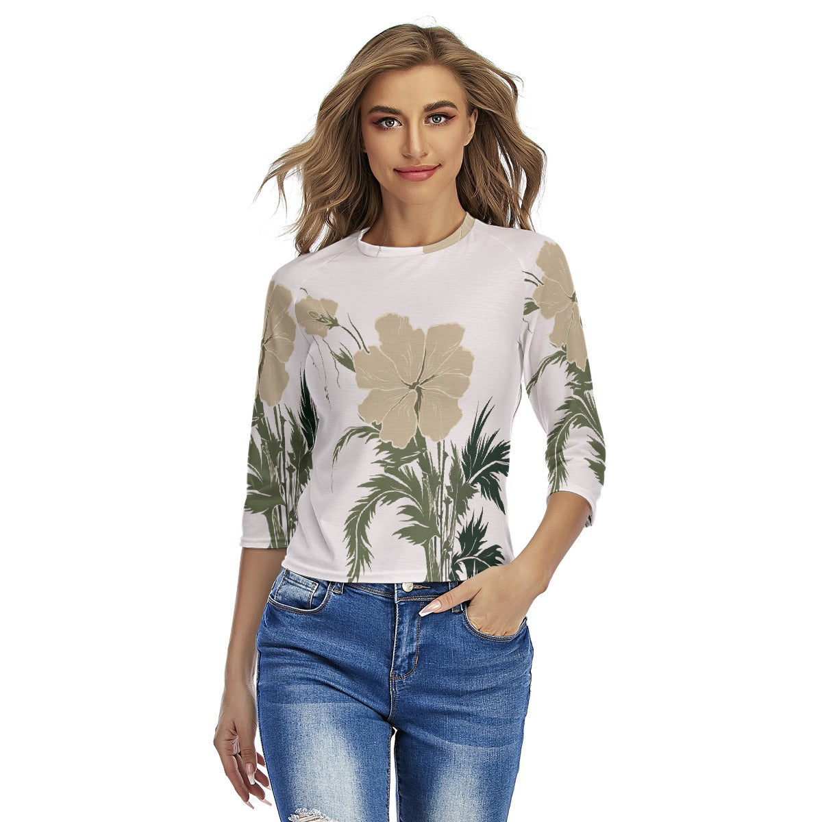All-Over Print Women's Raglan Sleeves T-shirts