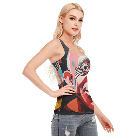 All-Over Print Women's Racer Vest | 190GSM Cotton