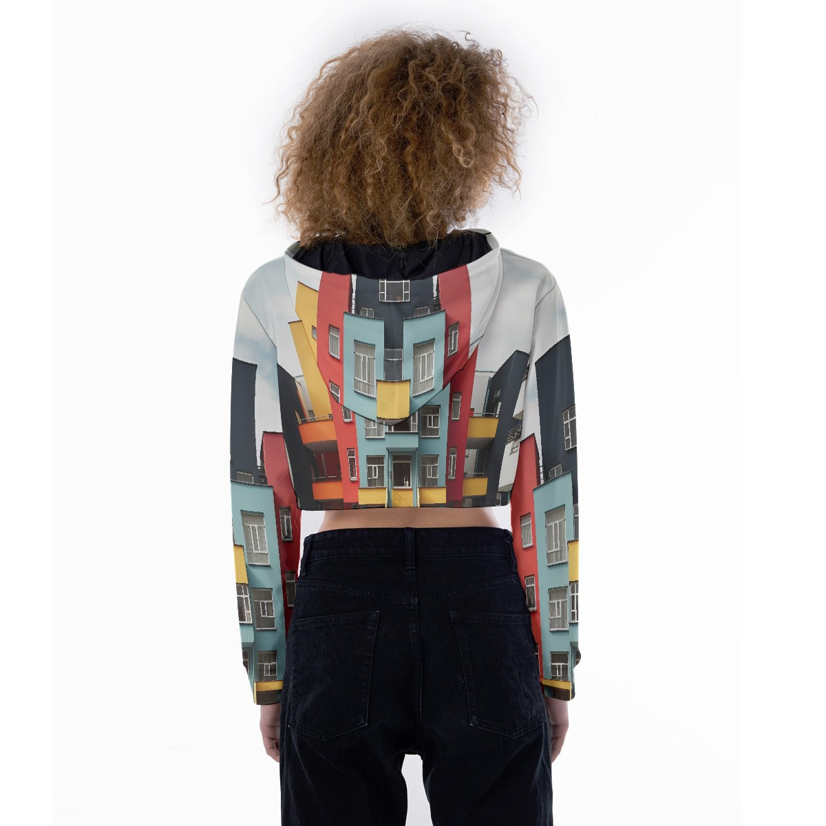 All-Over Print Women's Crop Top Hoodie