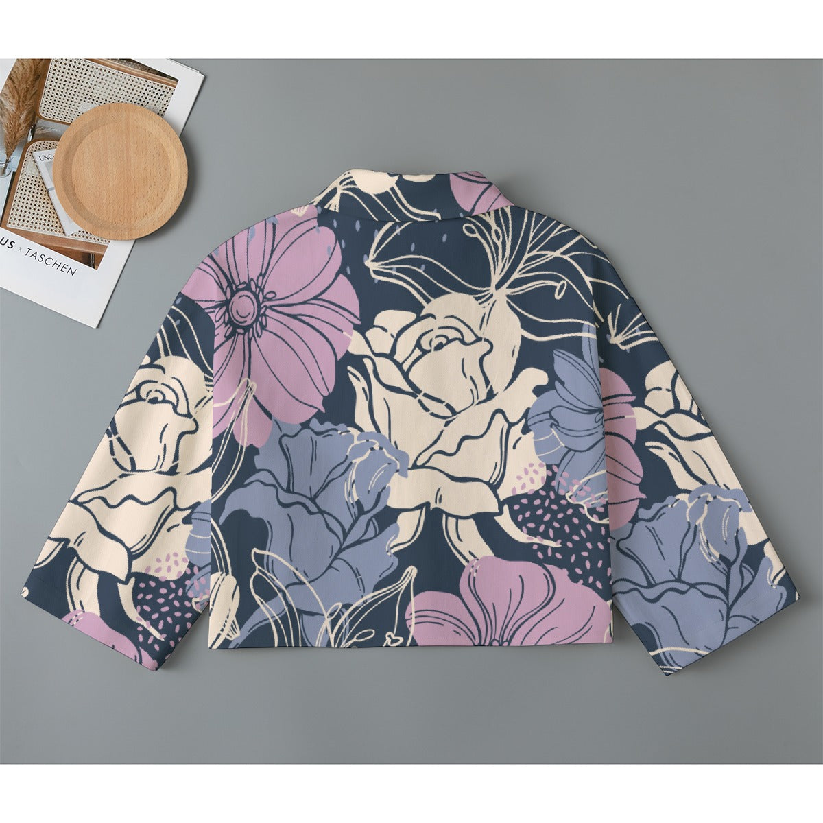 All-Over Print Women's Cropped Jacket | 245GSM Cotton