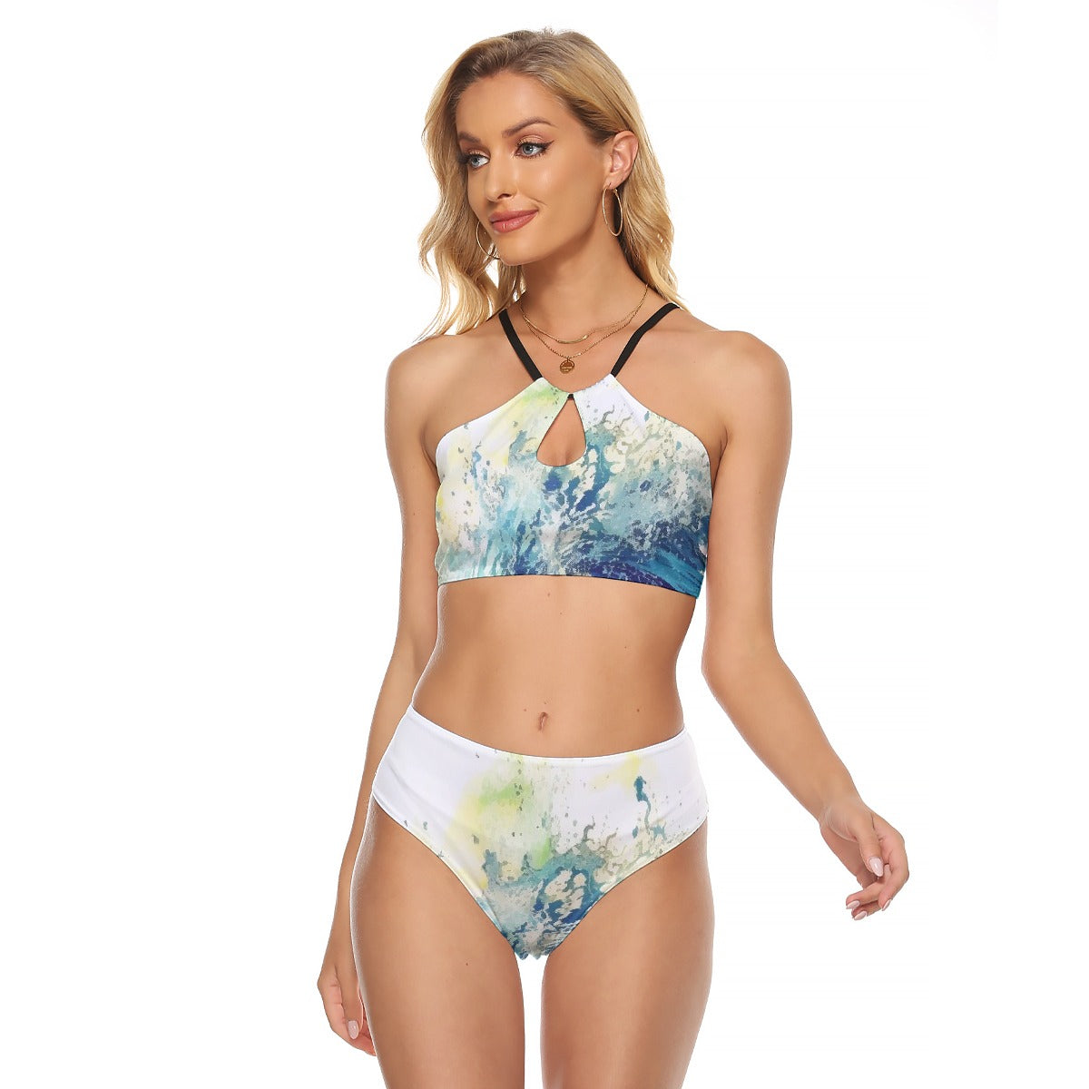 All-Over Print Women's Cami Keyhole One-piece Swimsuit