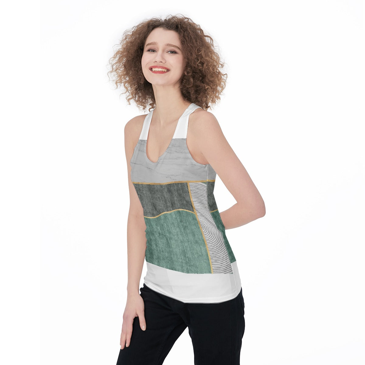 All-Over Print Women's Racerback Tank Top