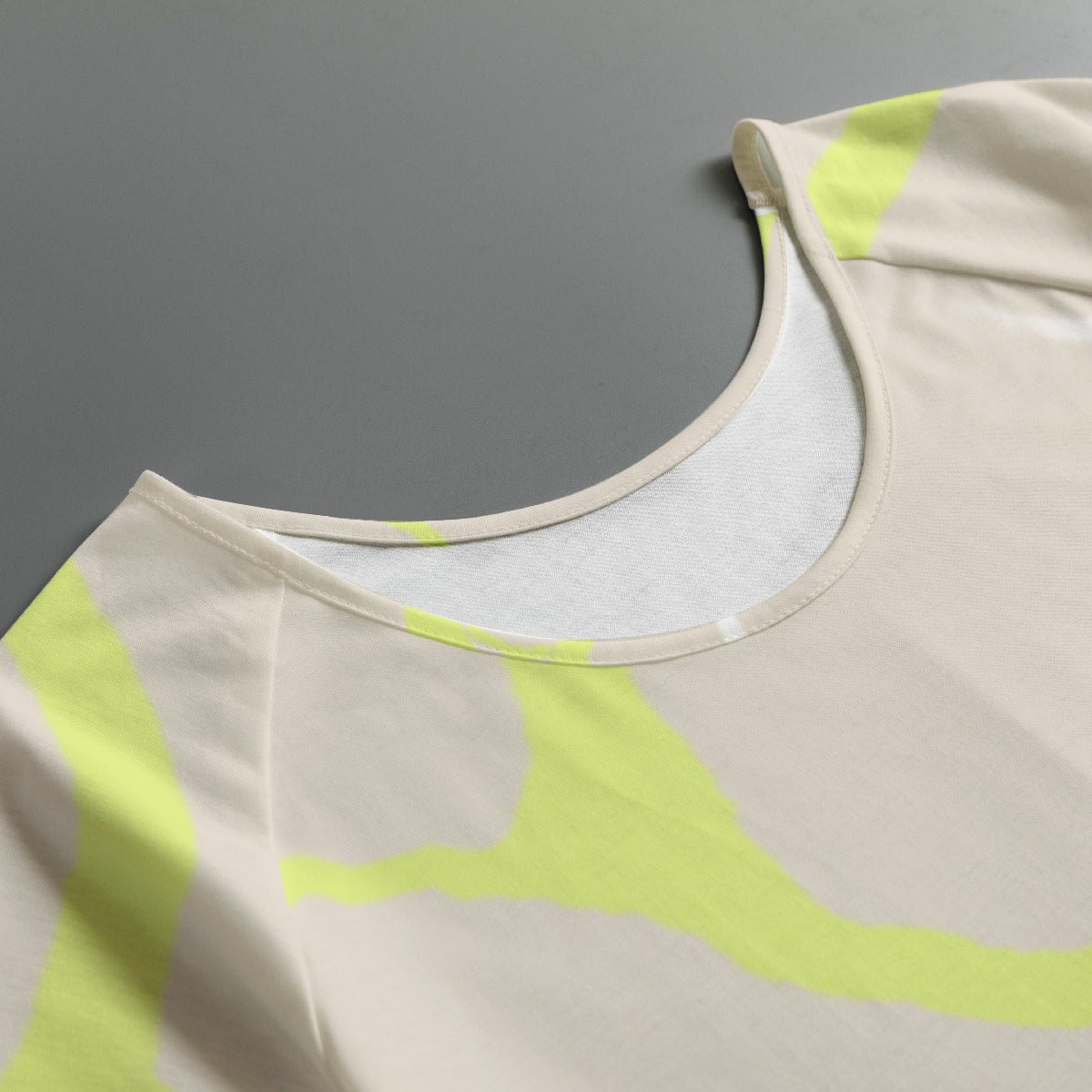 All-Over Print Women's Round Neck T-shirt With Raglan Sleeve