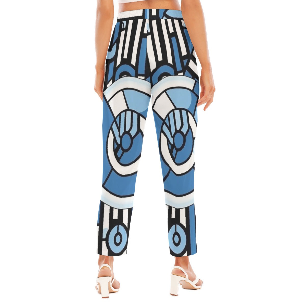 All-Over Print Women's Loose Straight-leg Pants