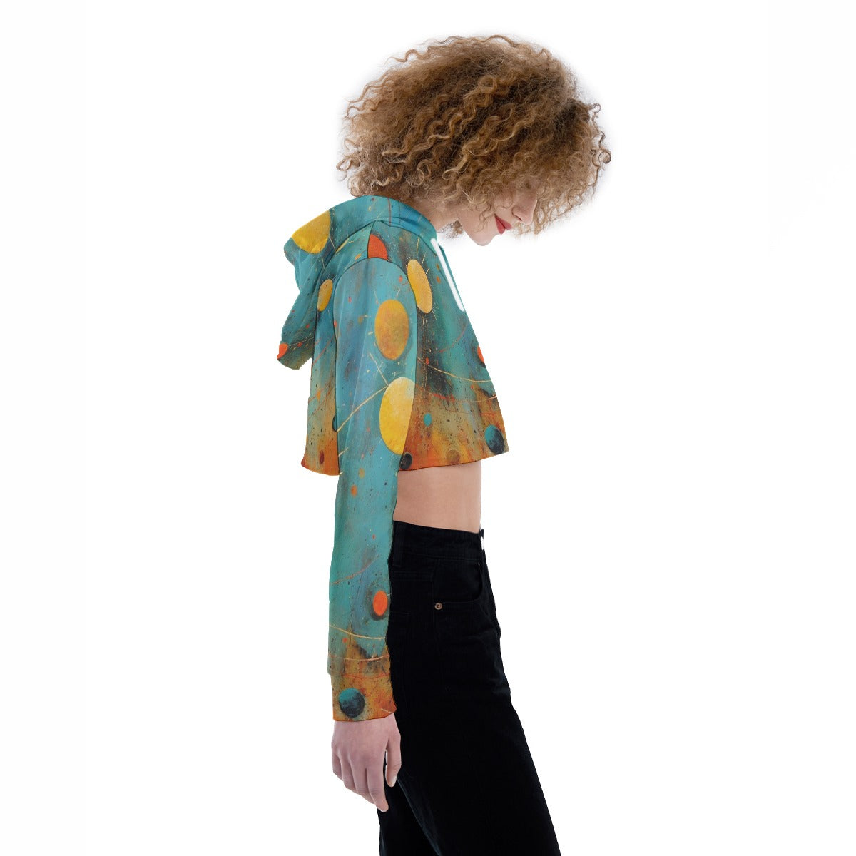 All-Over Print Women's Crop Top Hoodie