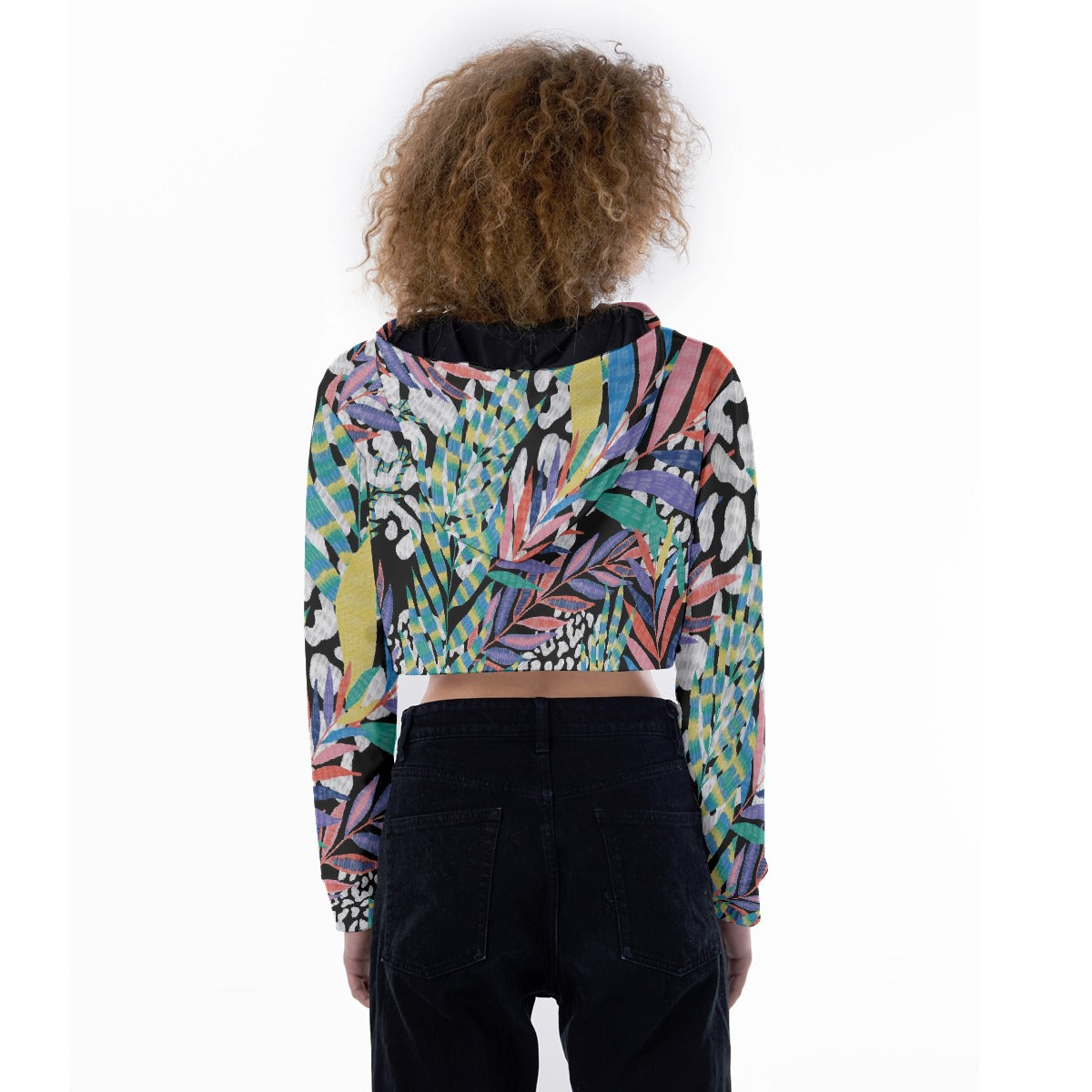 All-Over Print Women's Crop Top Hoodie