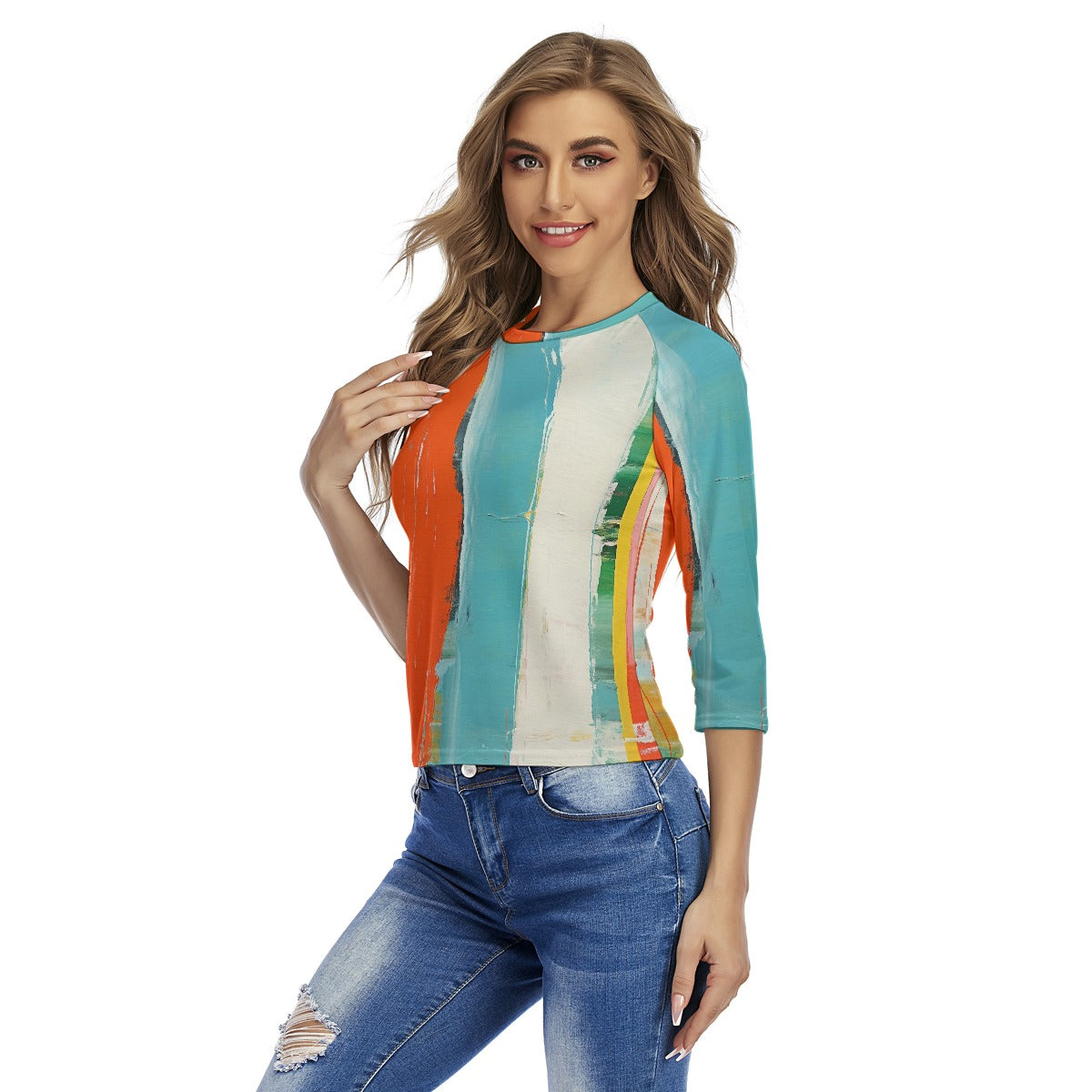 All-Over Print Women's Raglan Sleeves T-shirts