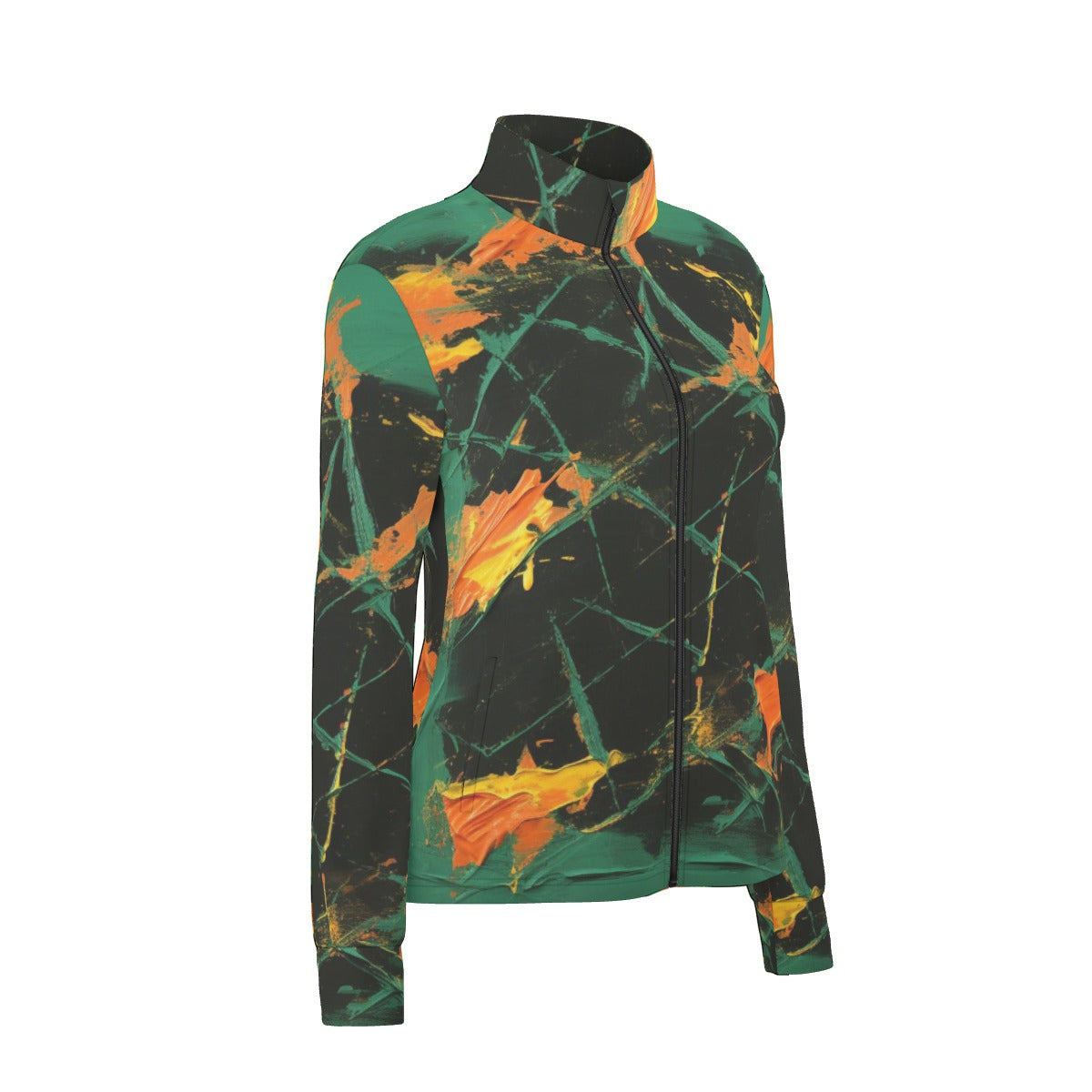All-Over Print Women's Long Sleeve Thumbhole Jacket