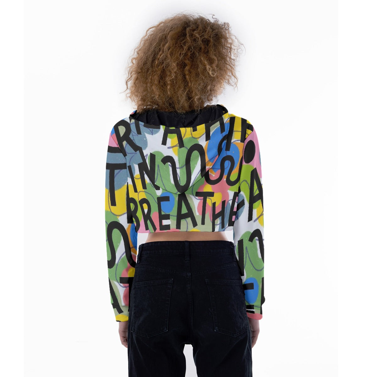 All-Over Print Women's Crop Top Hoodie