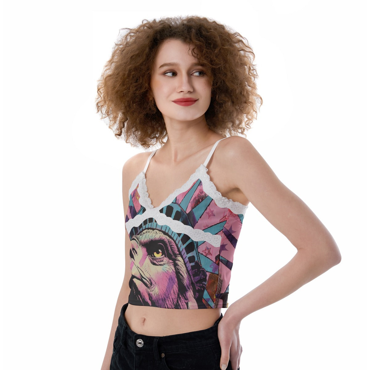 All-Over Print Women's Lace Camisole