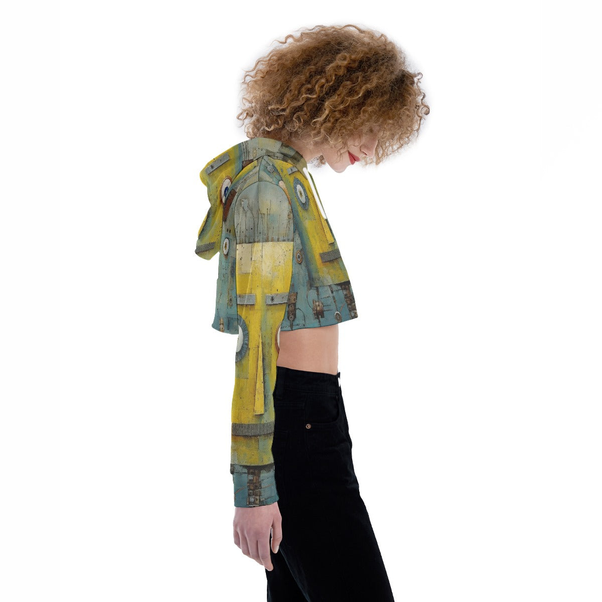 All-Over Print Women's Crop Top Hoodie