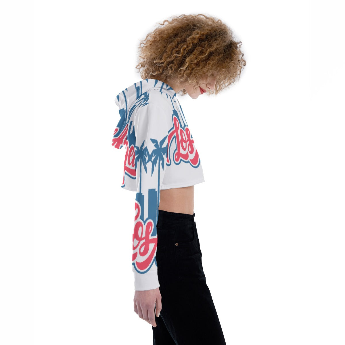 All-Over Print Women's Crop Top Hoodie