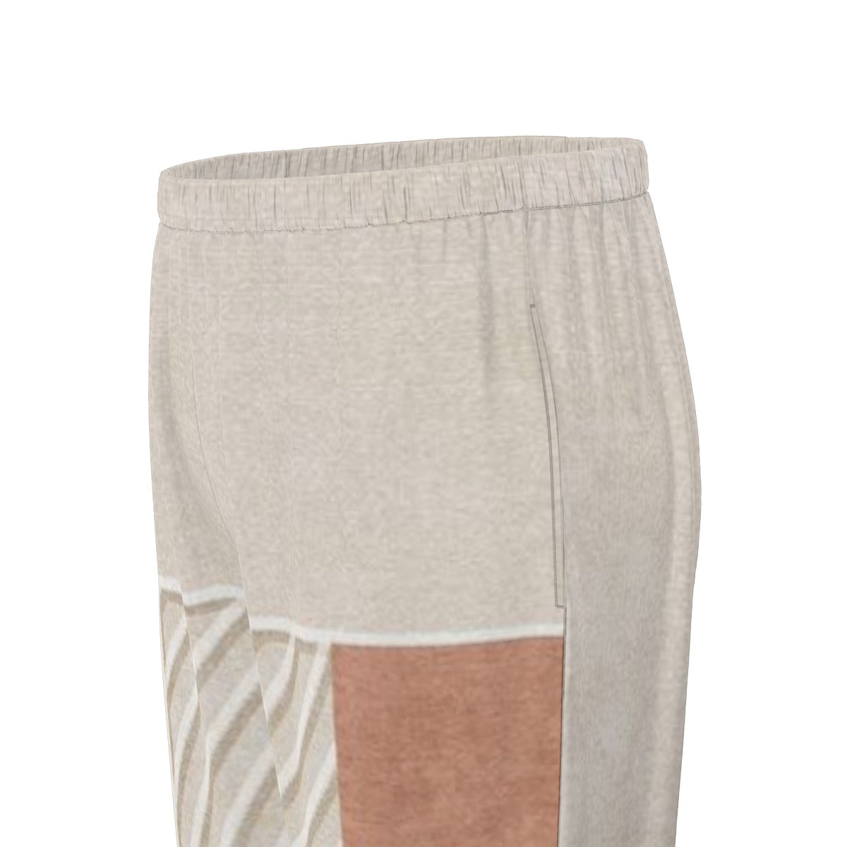 All-Over Print Women's Long Sleeve Pajama Set With Black Contrast Piping