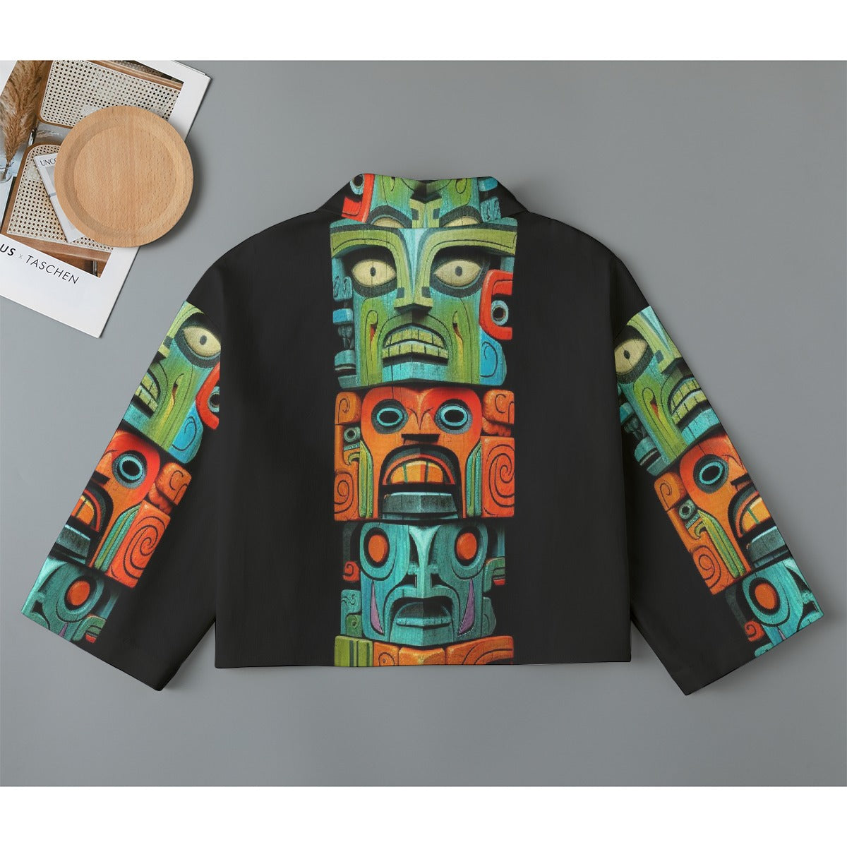 All-Over Print Women's Cropped Jacket | 245GSM Cotton