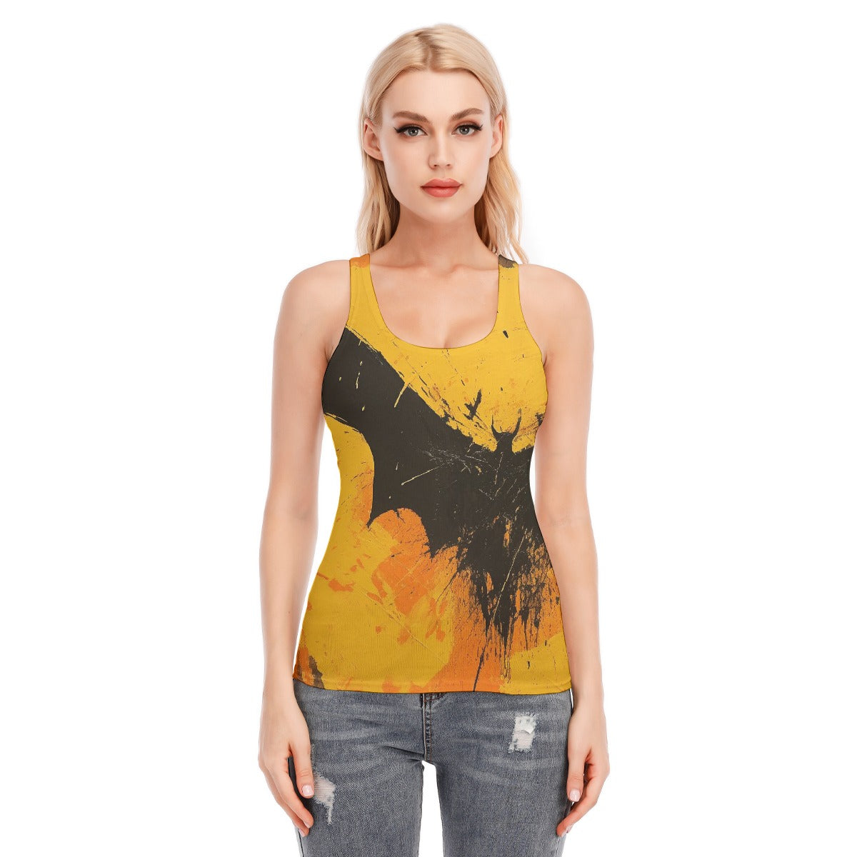 All-Over Print Women's Racer Vest | 190GSM Cotton