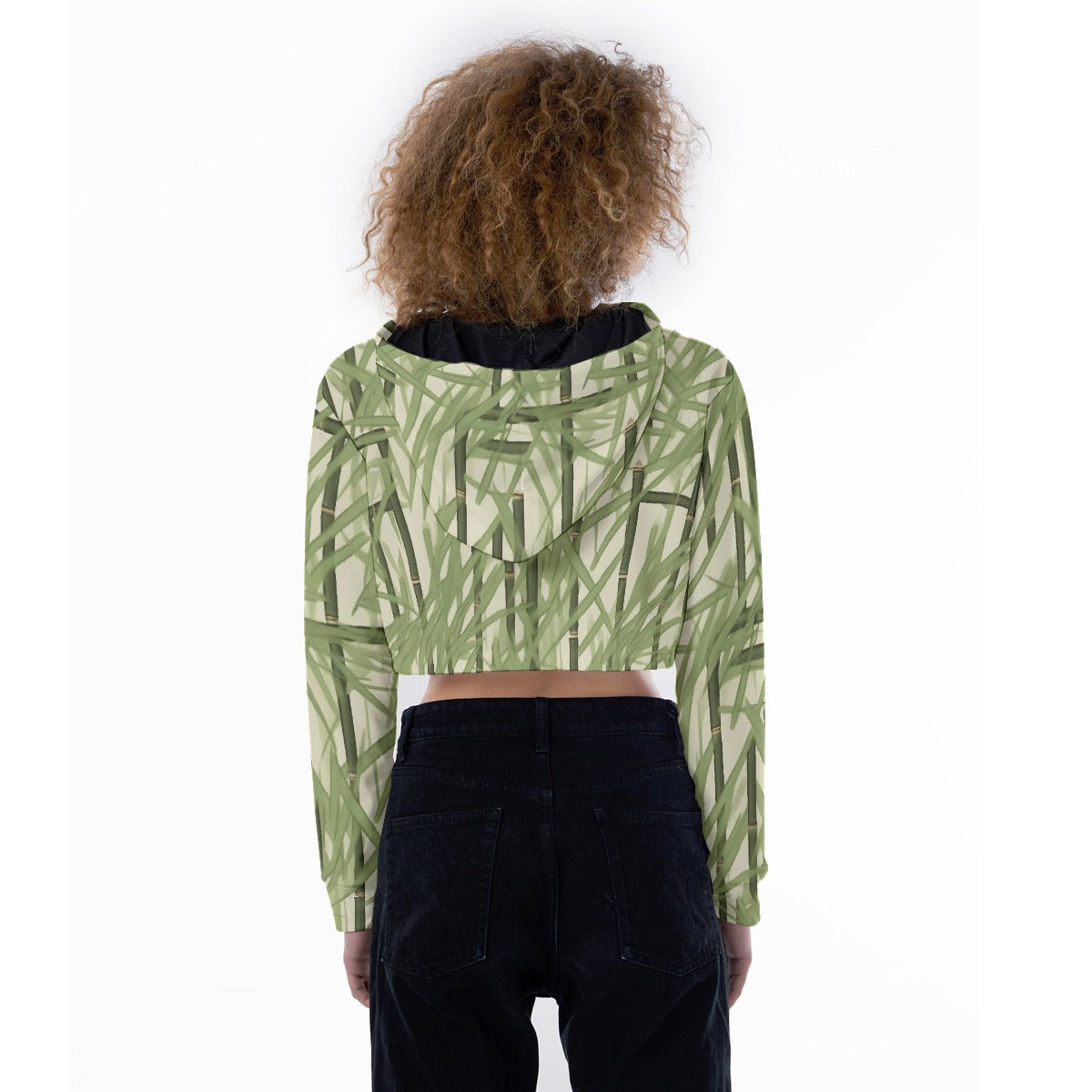 All-Over Print Women's Crop Top Hoodie