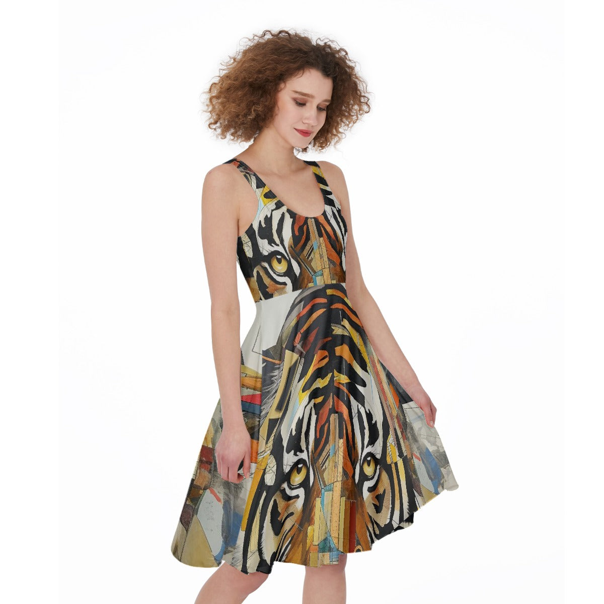 All-Over Print Women's Sleeveless Dress
