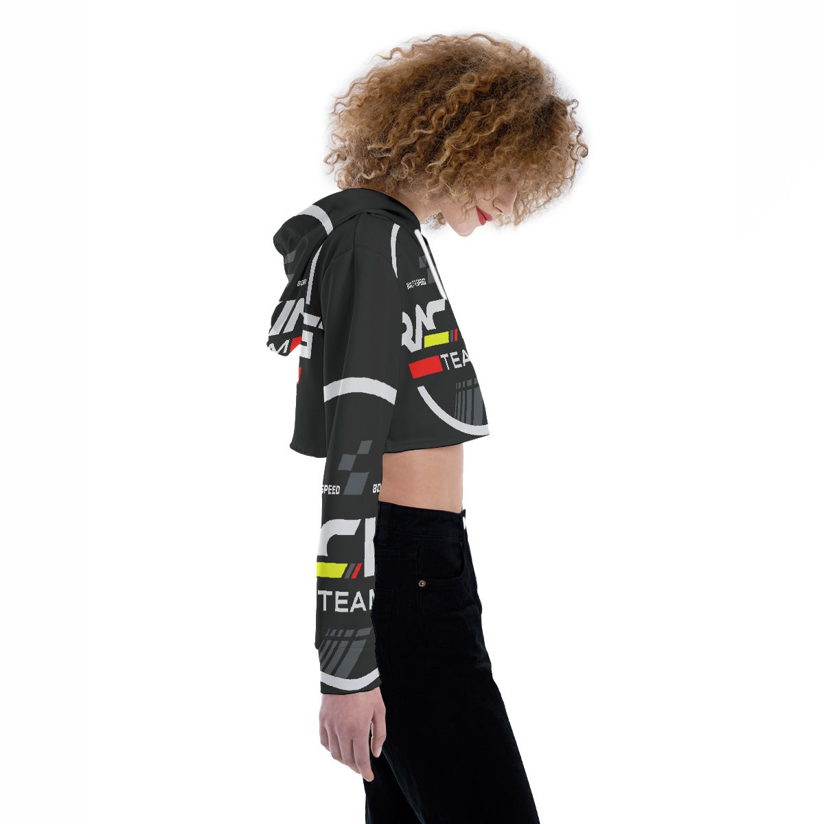 All-Over Print Women's Crop Top Hoodie