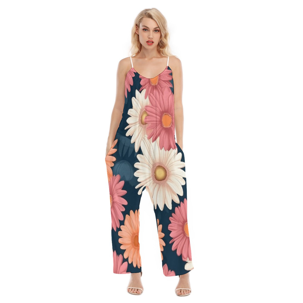 All-Over Print Women's Loose Cami Jumpsuit