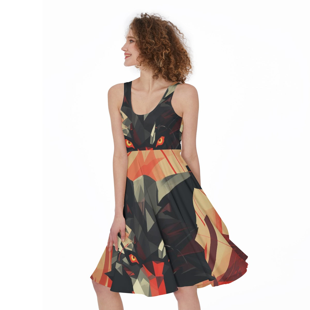 All-Over Print Women's Sleeveless Dress