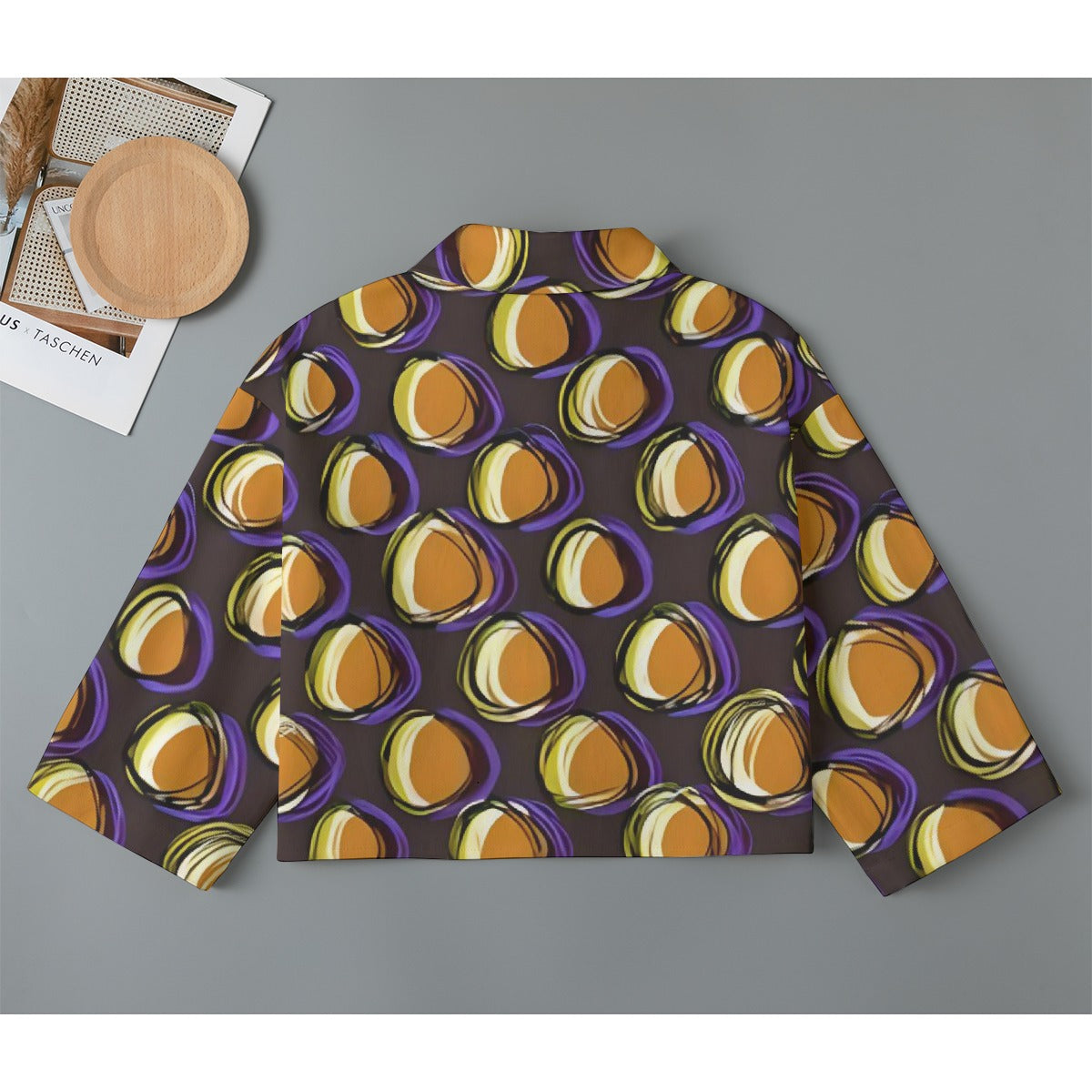 All-Over Print Women's Cropped Jacket | 245GSM Cotton