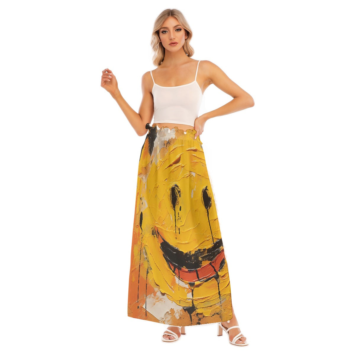 All-Over Print Women's Side Split Skirt