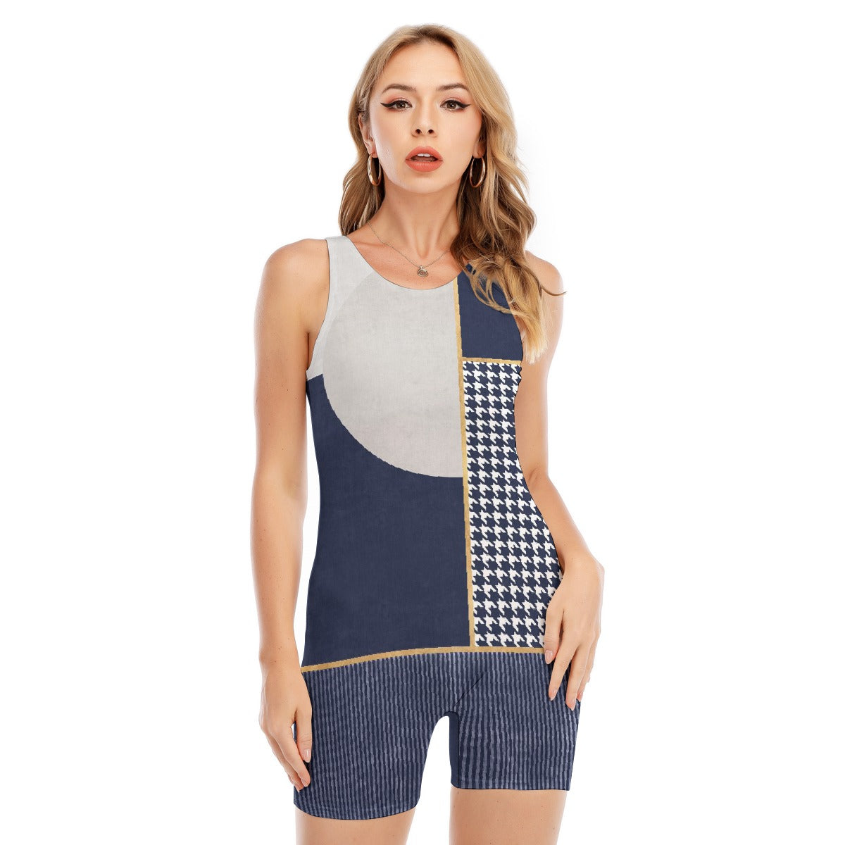 All-Over Print Women's Sleeveless One-piece Swimsuit