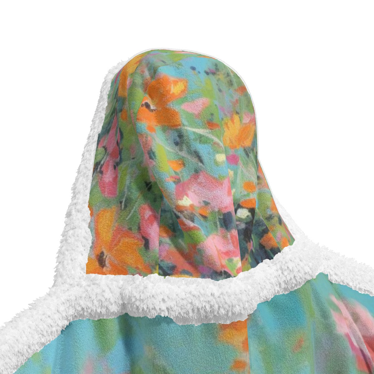 All-Over Print Unisex Wearable Hooded Blanket