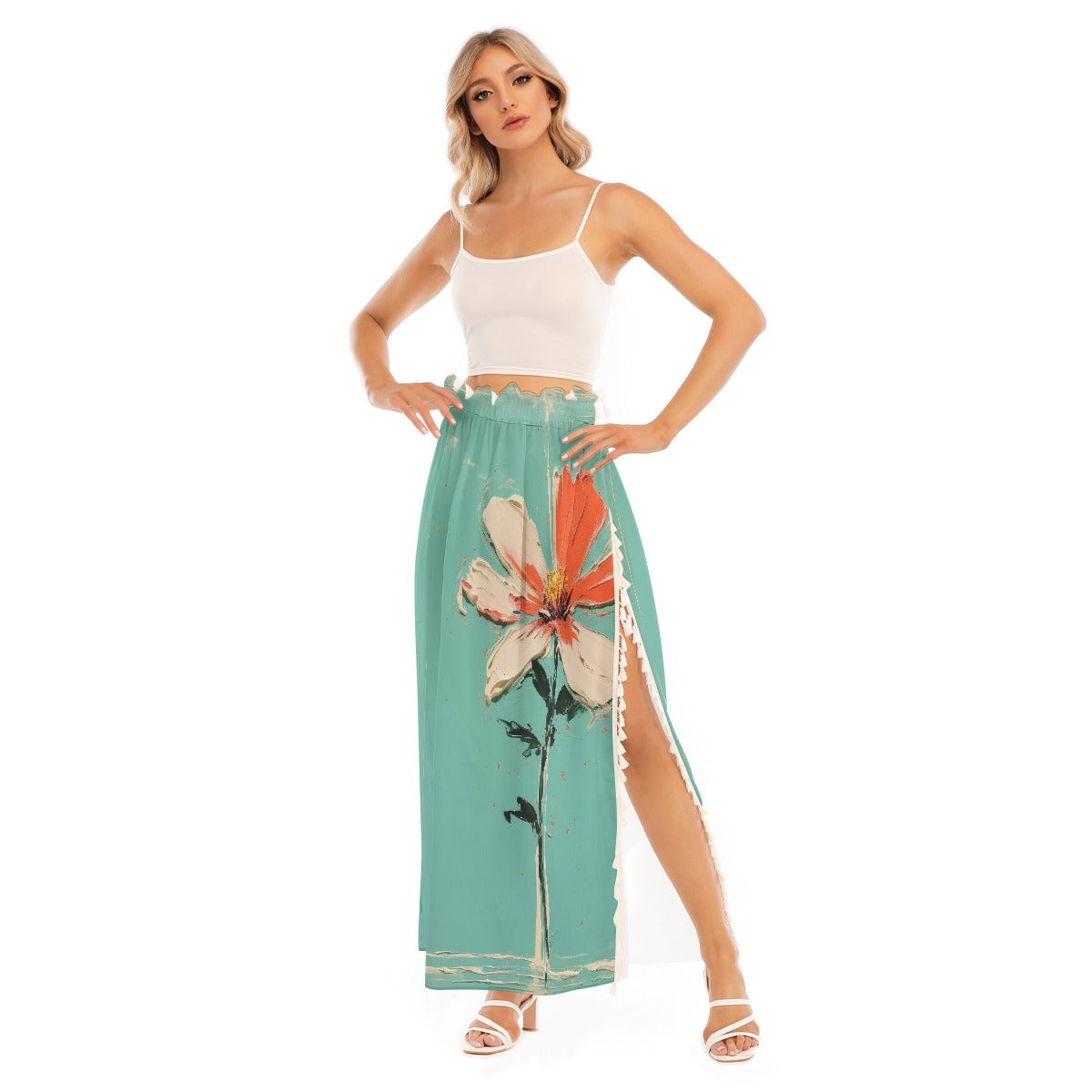 All-Over Print Women's Side Split Skirt
