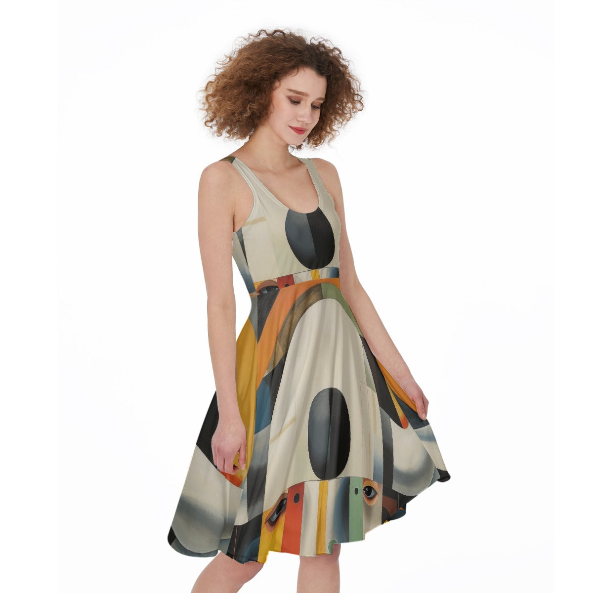 All-Over Print Women's Sleeveless Dress