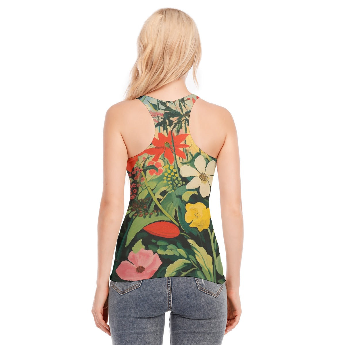 All-Over Print Women's Racer Vest | 190GSM Cotton