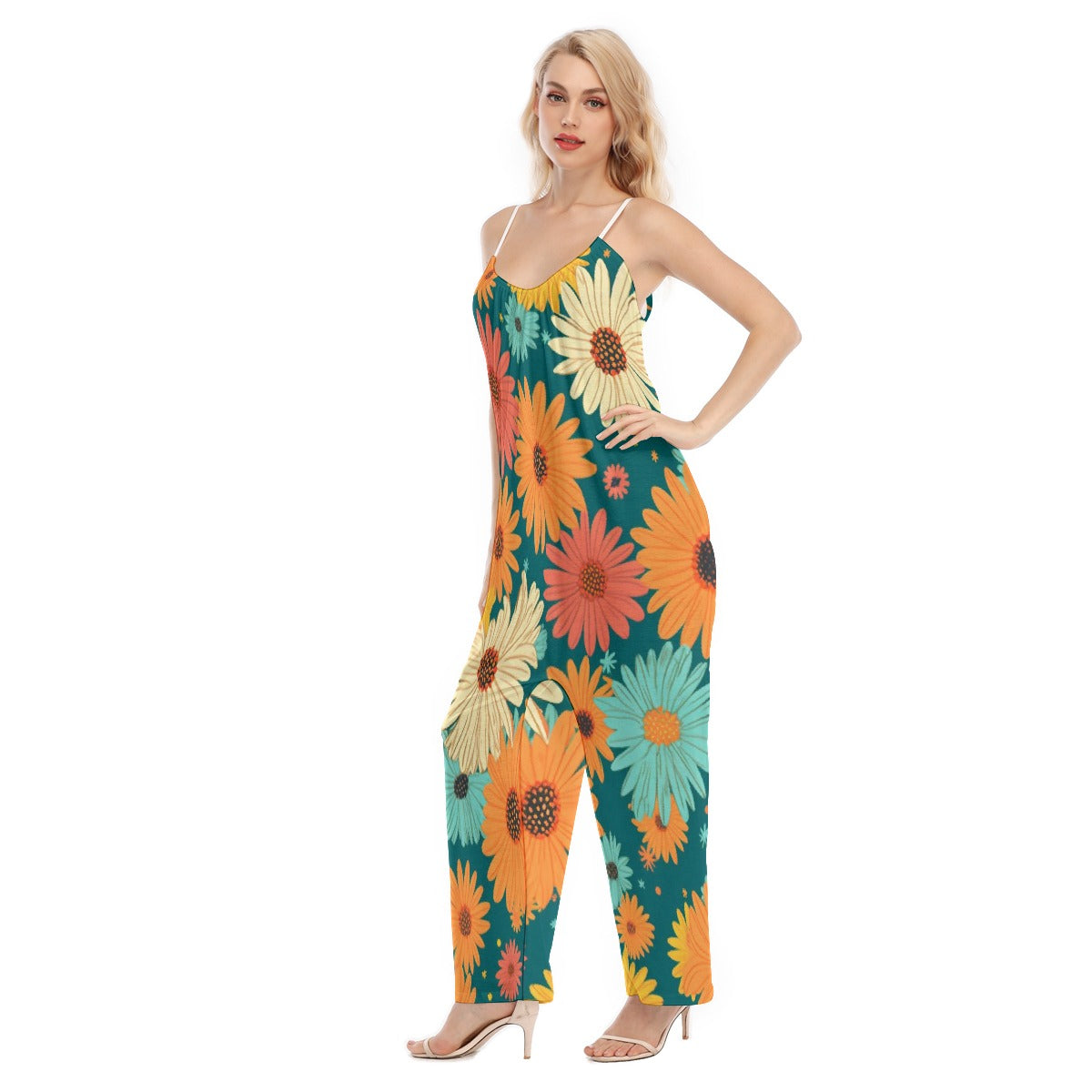 All-Over Print Women's Loose Cami Jumpsuit