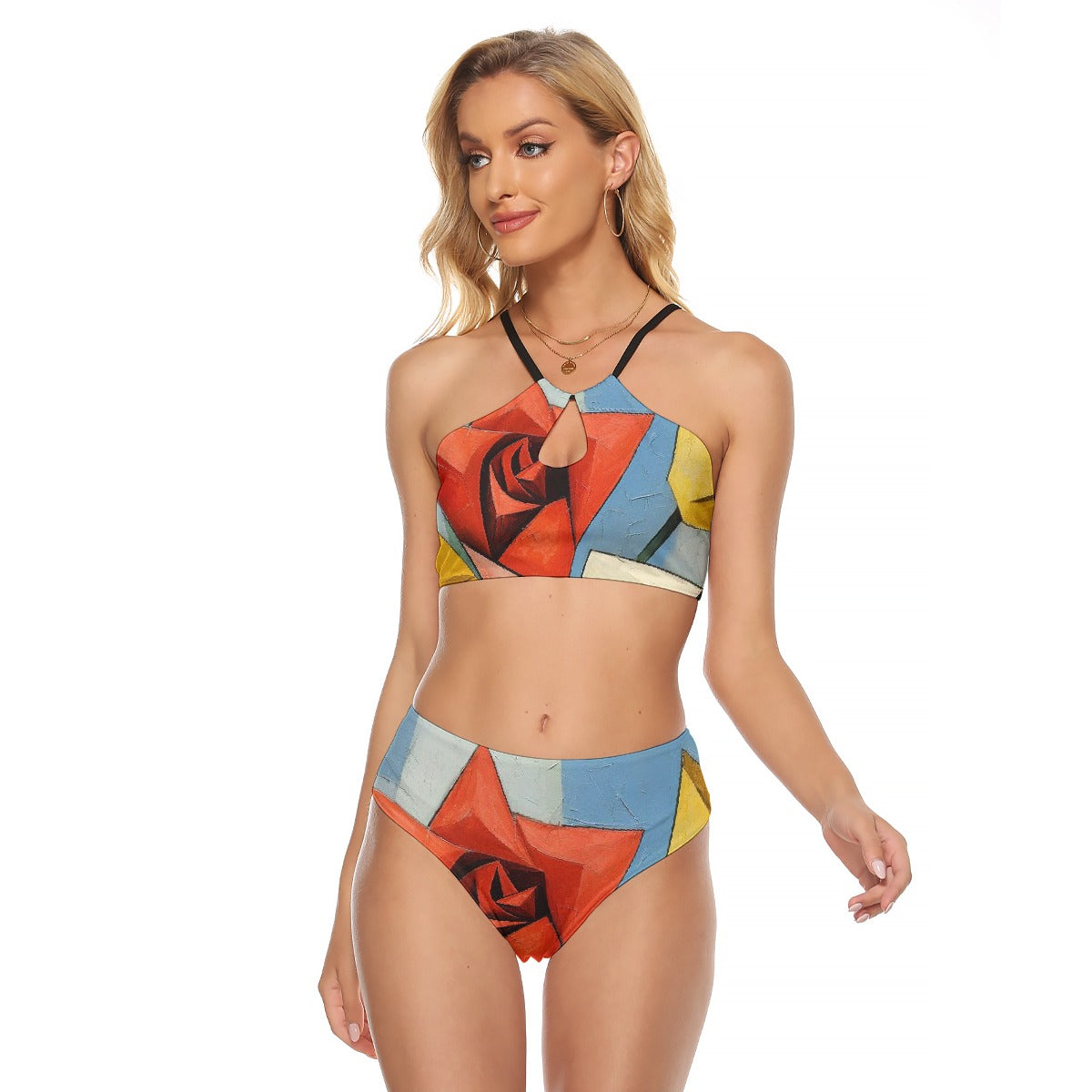 All-Over Print Women's Cami Keyhole One-piece Swimsuit