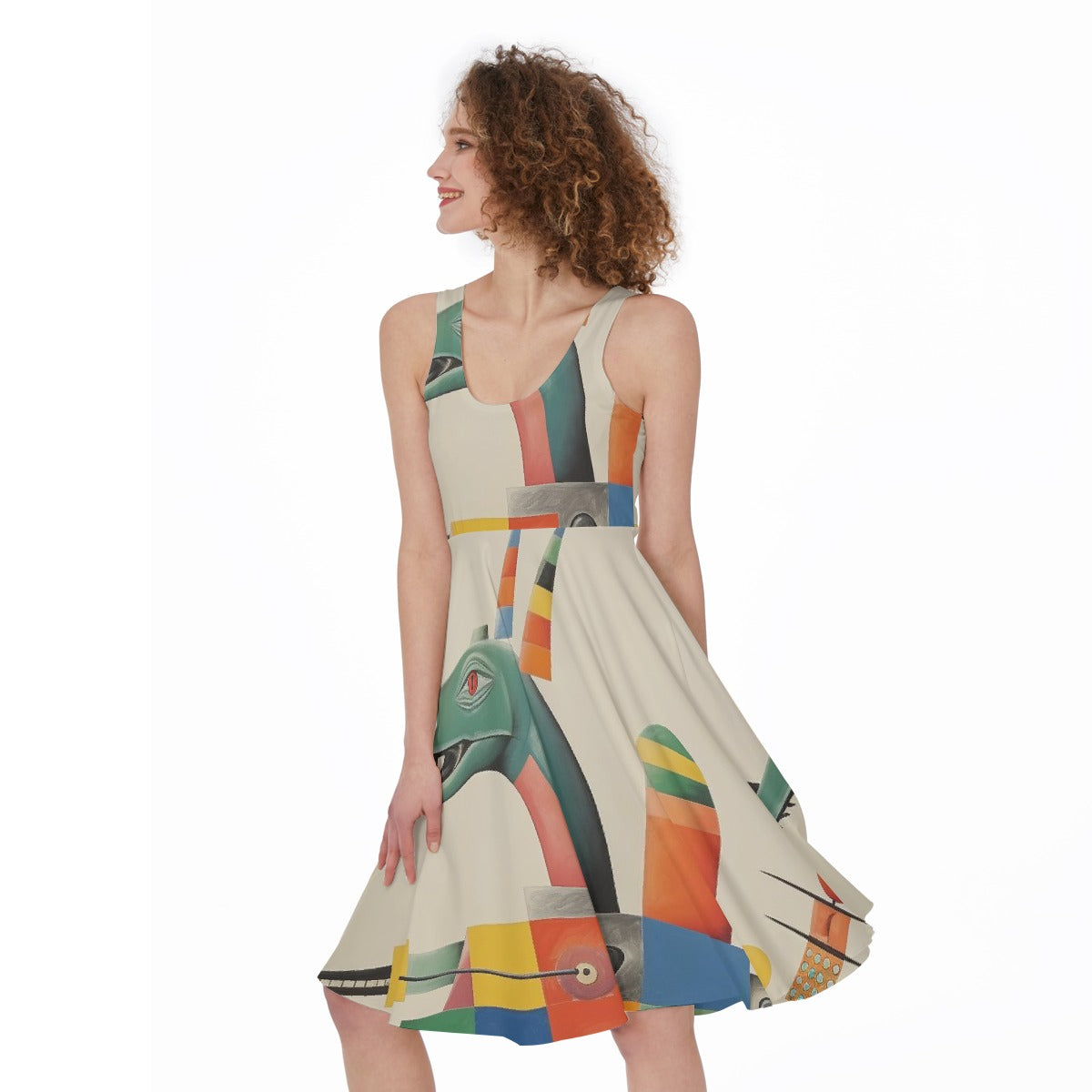 All-Over Print Women's Sleeveless Dress