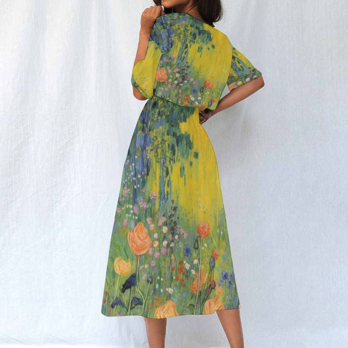 All-Over Print Women's Elastic Waist Dress