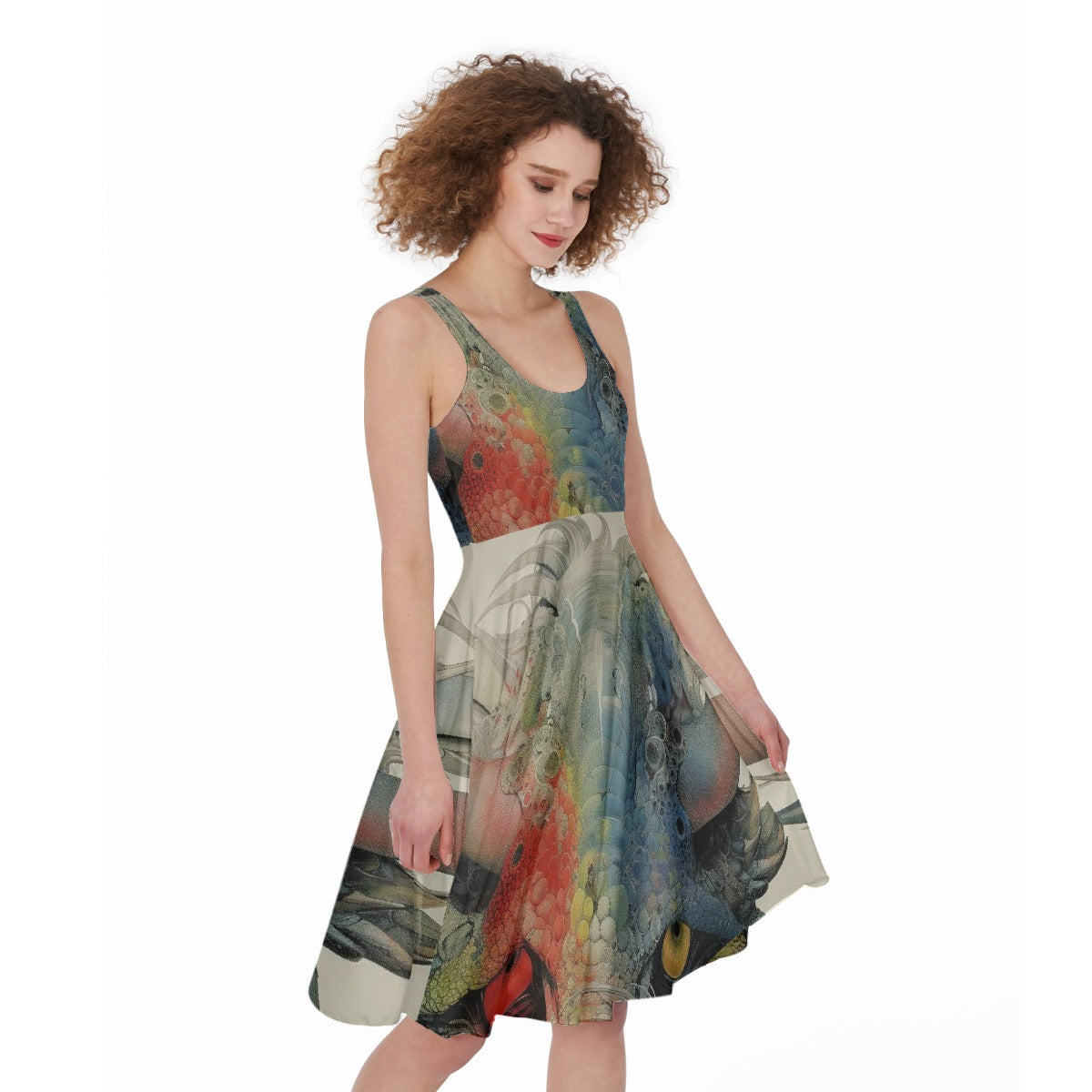 All-Over Print Women's Sleeveless Dress