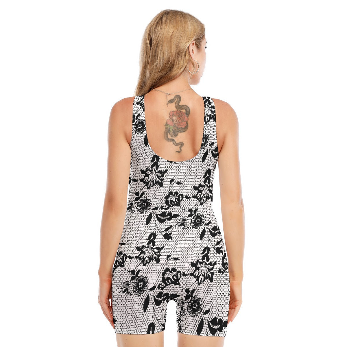 All-Over Print Women's Sleeveless One-piece Swimsuit