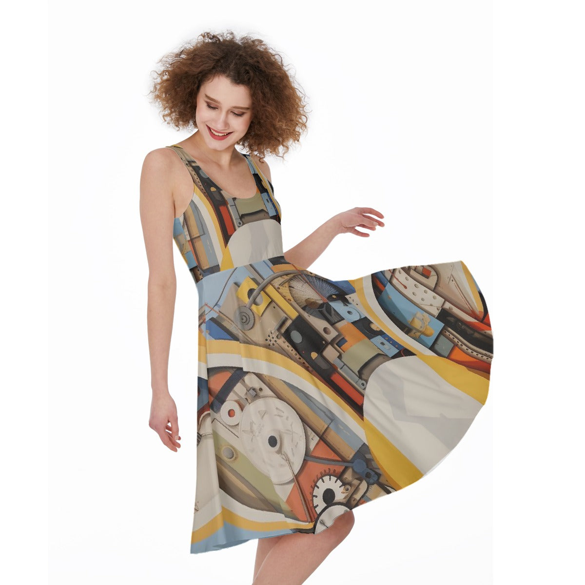 All-Over Print Women's Sleeveless Dress
