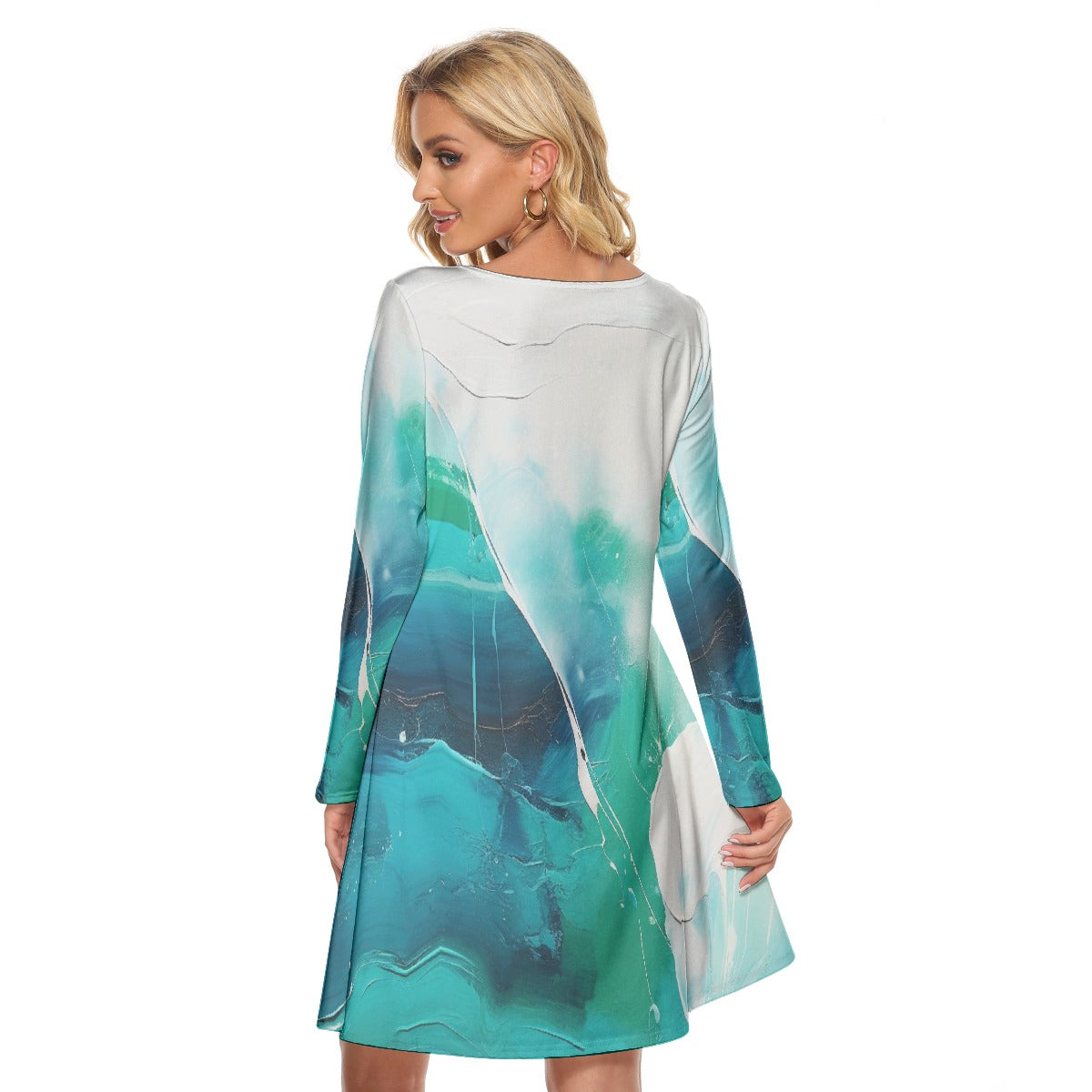 All-Over Print Women's Crew Neck Dress