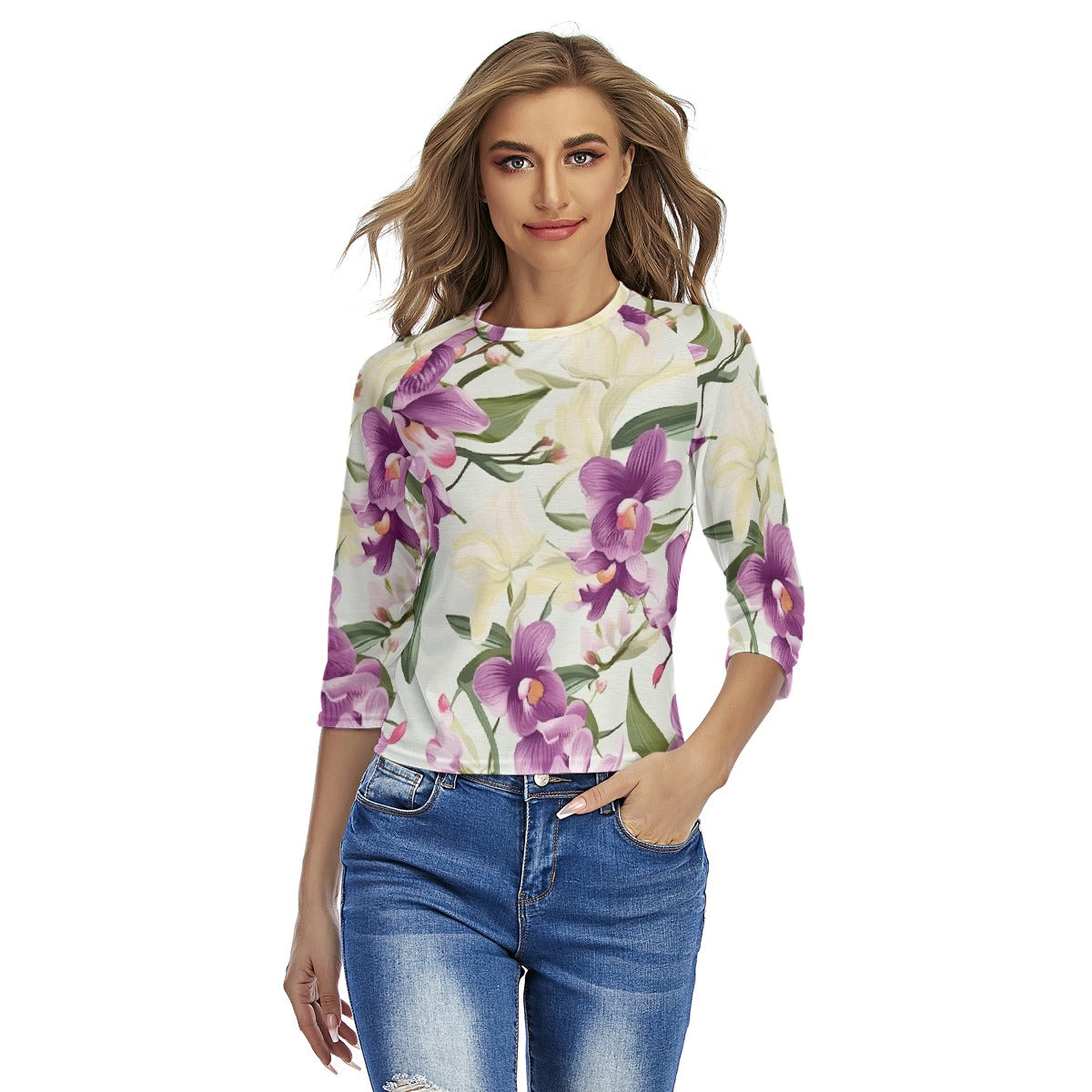 All-Over Print Women's Raglan Sleeves T-shirts