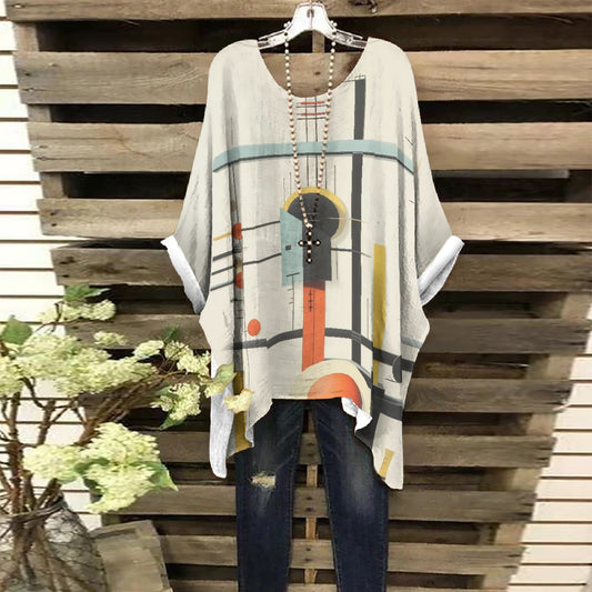 All-Over Print Women's Bat Sleeve Shirt